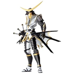  Sengoku BASARA Masamune Date Revoltech Action Figure (White Shiro Syozoku Edition)