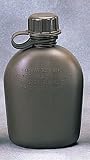 Genuine G. I. 3 Piece 1 Quart Olive Drab Plastic Canteen