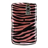 Premium Designer Hard Crystal Snap-on Case for Blackberry Curve 8330 Case - Cool Pink Black Zebra Print