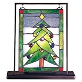 9.5W X 10.5H Christmas Tree Lighted Mini Tabletop Window