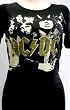 Mosquitohead Womens AC/DC All-Over Print Fitted T Shirt in Black