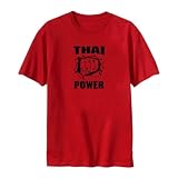 T-Shirt Red  Thai Power  Thailand Country