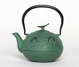 Joyce Chen 25-Ounce Japanese Tetsubin Cast-Iron Year of the Monkey Teapot, Green Best Deals