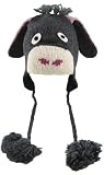 DeLux Donkey Face Wool Pilot Animal Cap/Hat with Ear Flaps and Poms