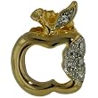 Gold Apple Brooches