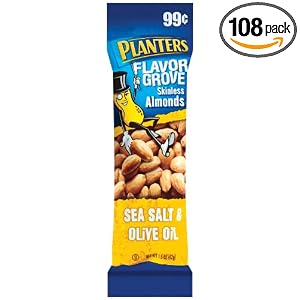 Planters Planters Flavor Grove Skinless Almond Tube Nuts (Sea Salt and Olive Oil),... by 