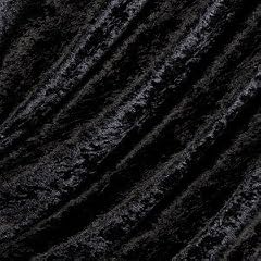 Pannesamt Stoff Meterware Schwarz