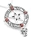 Silver Venusian Pentagram Love Charm Pendant Necklace