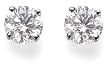 Platinum, Round, Diamond 4-Prong Stud Earrings (1 cttw, G-H Color, VS2 Clarity) Platinum, Round, Diamond 4-Prong Stud Earrings (1 cttw, G-H Color, VS2 Clarity)