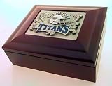 Tennessee Titans Wood Collectors Box with Logo