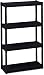 Iceberg 20841 Rough "n" Ready Open Storage System, 4 Shelves, 32w X 13d X 54h, Black