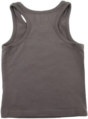 Fig Organic Cotton - Girls Tank Top Underwear Set - Taupe Toothbrush - 2 Years