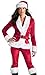 Fun World Costumes Women's Ms.Santa Pant Set Adult Costume, Red/White, Small