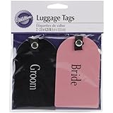Wilton Luggage Tag, Bride and Groom
