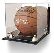 BCW Deluxe Acrylic Basketball Display - With Mirror & Wall Mount - Basketball - Sports Memoriablia Display Case (Soccer / Volley Balls)