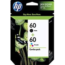 HP 60 Combo Pack - Print cartridge - 1 x black, color (cyan, magenta, yellow)
