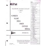 1962 MOPAR CHRYSLER DODGE DESOTO PLYMOUTH Parts Book by Mopar