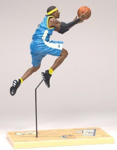 ALLEN IVERSON / DENVER NUGGETS * BLUE JERSEY * McFarlane 6 Inch NBA SERIES 12 Sports Picks Action Figure by Sports Pics