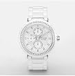 Fossil White Ceramic and Crystal Multifunction Ladies Watch CE1008 Fossil White Ceramic and Crystal Multifunction Ladies Watch CE1008