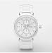 Fossil White Ceramic and Crystal Multifunction Ladies Watch CE1008