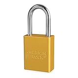 Master Lock A1106YLW Aluminum Padlock w/ 1 1/2" Shackle, Yellow Master Lock [並行輸入品]