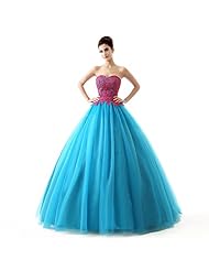 Sweetheart  Applique Lace-Up Satin/Tulle  Ball Gown Quinceanera Dress 