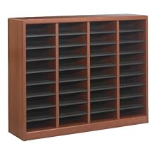 Safco E-Z Stor Wood Literature Organizer, 36 Compartments (9321CY)