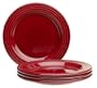 Emile Henry Le Potier Bordeaux 8-Inch Salad/Dessert Plates, Set of 4