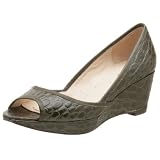 ALL BLACK Women's 3NY-06 Croco Open Toe Wedge