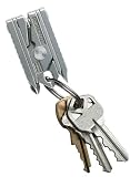 Swiss Tech MPTBS Micro-Plus 8-in-1 Polished Stainless Steel Key Ring Multi-Tool, Gift Box