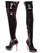 Leg Avenue Shoes LA468-Nikita, 4 1/2 Inch Thigh-High Boot With Inner Zipper and Thorn Heel