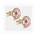 Boston Red Sox Cufflinks - Gold Edition
