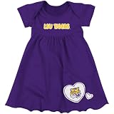 NCAA LSU Tigers Infant Girls Superfan Dress - Purple (6-12 Months)