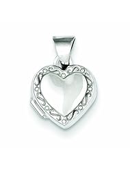Genuine .925 Sterling Silver Heart Locket 0.5 Grams. 100% Satisfaction Guaranteed.