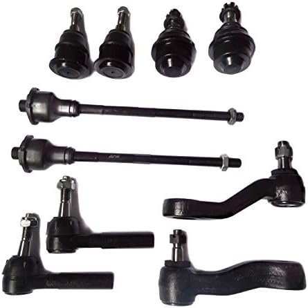 SMX10-FUL003 10 pc Front Suspension Kit: Upper and Lower Ball Joint, Pitman and Idler Arm, Inner and Outer Tie Rod