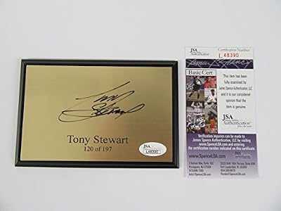 Tony Stewart Signed Autographed Nascar Name Plate L48390 Jsa Coa