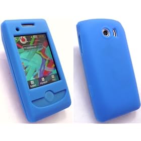 EMARTBUY SAMSUNG B5310 GENIO SLIDE SILICON CASE/COVER/SKIN BLUE