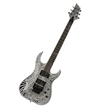 Spear T-CF Solid Body Electric Guitar, Silver