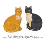Country CATS kitchen decor SALT & PEPPER shakers