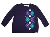 Alfred Dunner Classics 3/4 Sleeve Argyle Knit Top