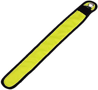 HOUZON® LED Light Up Snap Bracelet Slap Bracelets Night Safety Reflective Wrist Band for Cycling Jogging Dog Walking Running Concert Camping Outdoor Sports High Visibility Yellow