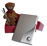 Review Teddy Delivery  / Last Minute Father's Day Gift/Golfing Gift. Send This Unique 8cm Teddy Holding Hand Painted Miniature Golf Clubs & Golf Design Business Card Case To Deliver Your Message FREE Gift Card & Gift Wrap. Sent SameDay (Guaranteed Available)