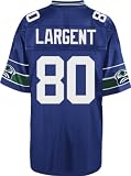Seattle Seahawks Steve Largent Throwback Premier Blue Jersey (XXL) at Amazon.com