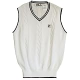Womens Fila Sweater Vest-White