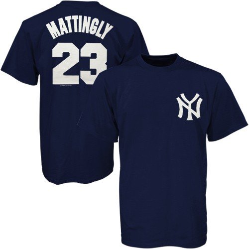 Don Mattingly New York Yankees Cooperstown Name and Number T-Shirt (Large)