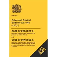 Police and Criminal Evidence Act 1984 (s.66(1)): code of practice C: detention, treatment and questioning of persons by police officers, and code of ... Code of Practice C and Code of Practice H