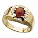 14kt Yellow Gold Slumber Red Garnet and Diamond Ring