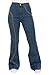 Ladies Vintage 60s 70s High Waisted Rainbow Bell Bottom Hippy Flares