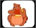 Decorated Mouse Pad with honey, eating, bear