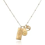 Satya Jewelry Gold Vermeil Hamsa, Lotus, Om Tr